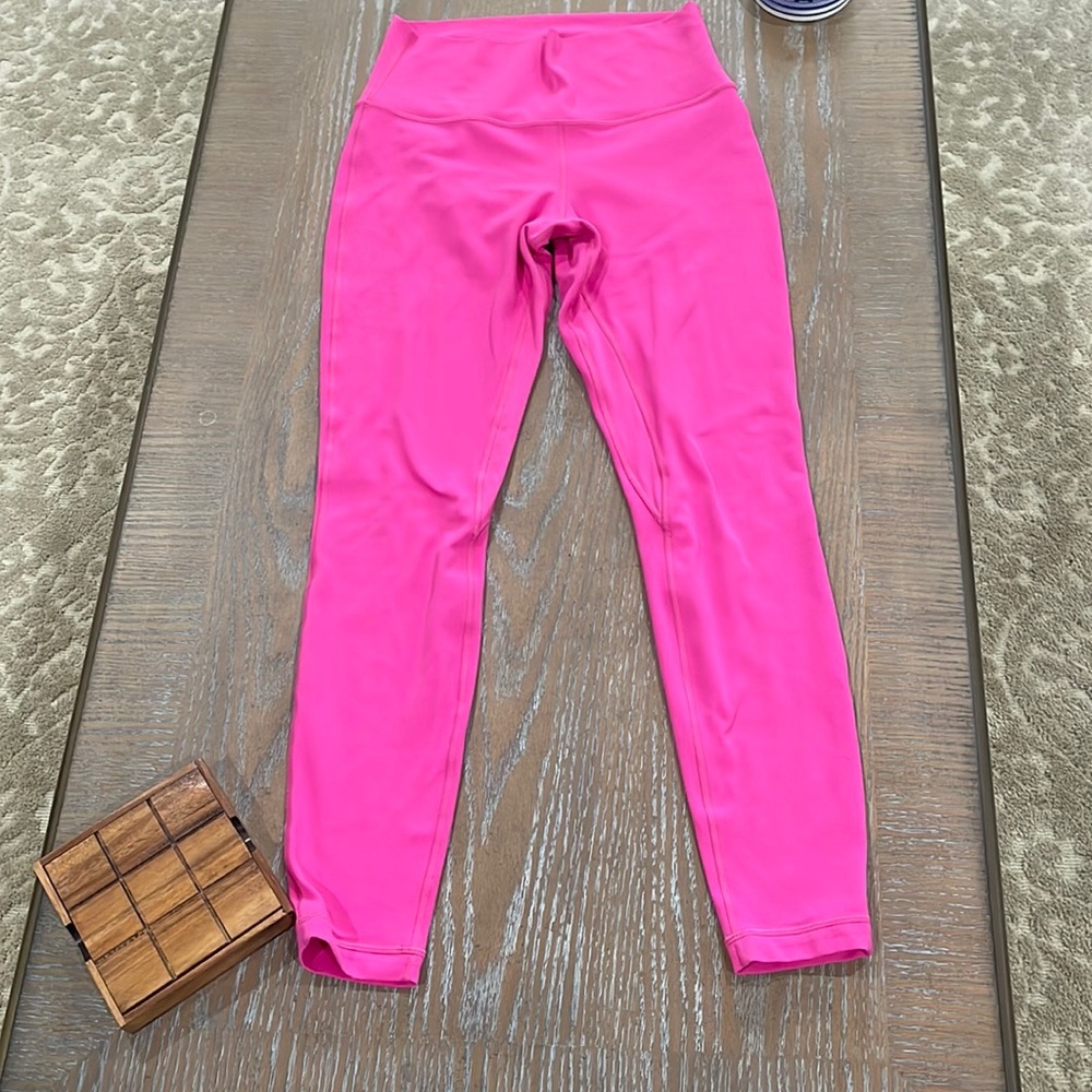 🍋Lululemon Align High Rise Pant 28” Sonic Pink. Size 8